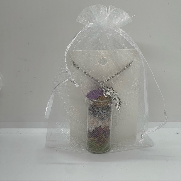 Love Spell Pendant Silver Necklace Handcrafted NWT OS - Picture 4 of 5